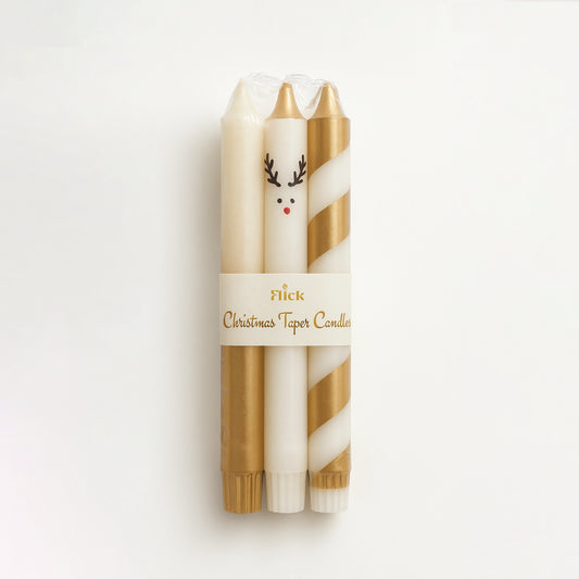 Gold Christmas Candle Tapers